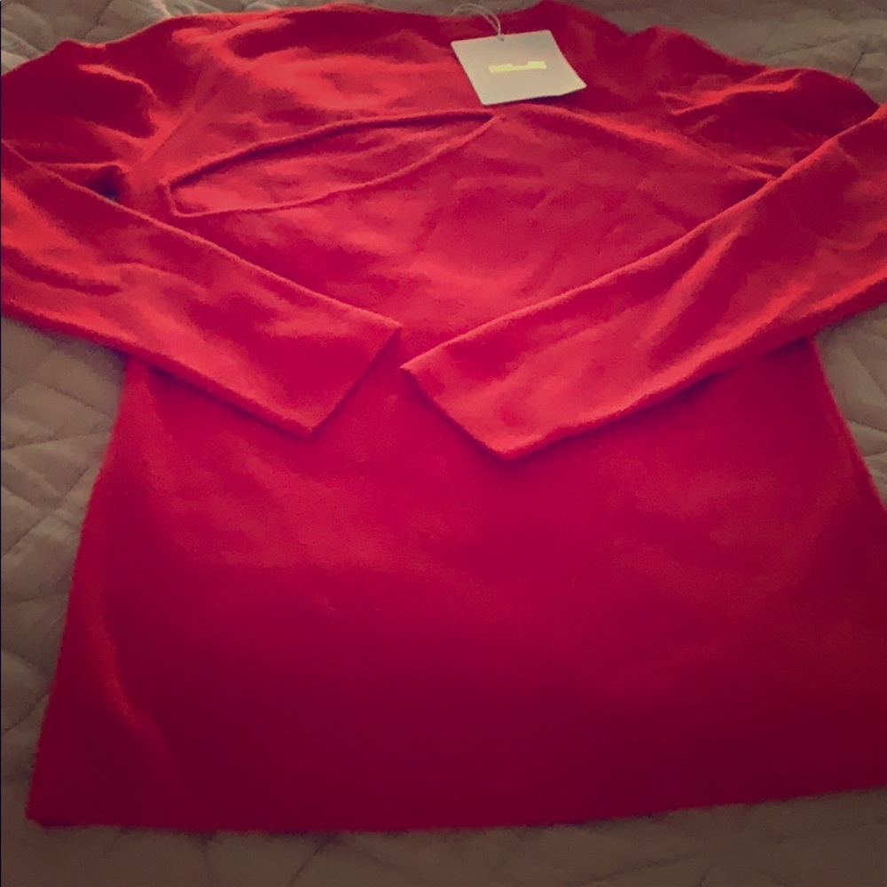 DVF Sweater with peek a boo slit